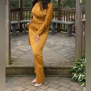 Yellow simple dress